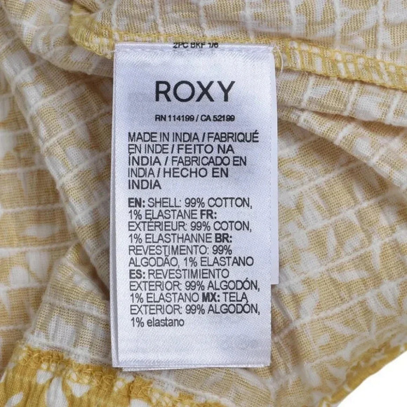 NWT Roxy  Dress Floral Sundress Simple Thoughts Yellow Size Medium - Picture 12 of 14